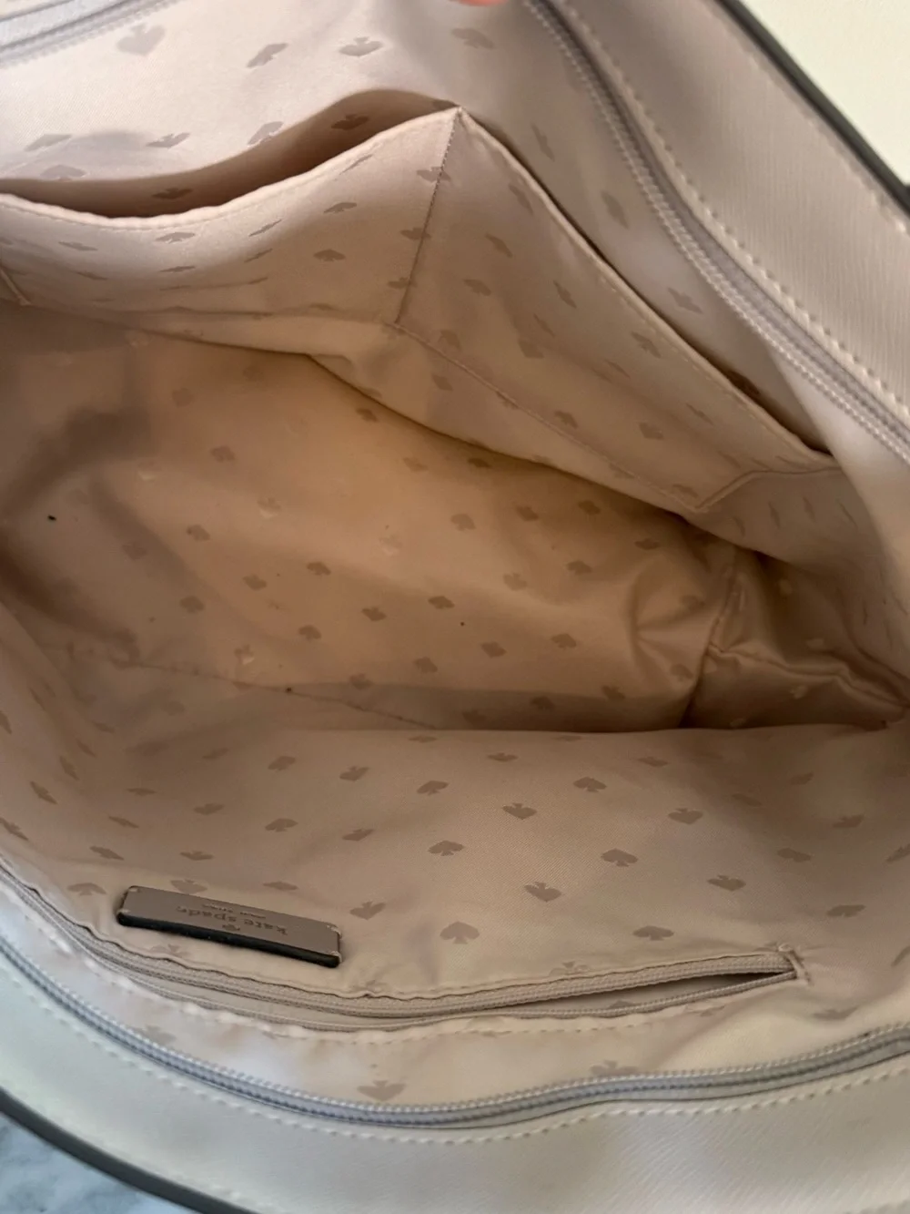 Kate Spade Saffiano Leather Platinum Dana Tote